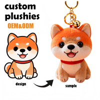 minimale de commande prix d'usine délai de livraison rapide cadeaux promotionnels porte-clés en peluche personnalisé
