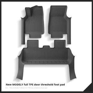 Tappetini per pavimento con soglia laterale in TPE per <span class=keywords><strong>Tesla</strong></span> nuovo modello 3/Y LHD RHD auto tappetini - Product Image 2