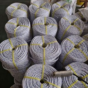 เชือกไนลอนสำหรับตกปลาทูน่า PE ขายส่ง สีน้ำเงินผสมสีขาว เชือกเกลียว 100% PE Virgin 3/4 เส้น เชือก PP Danline - Product Image 1
