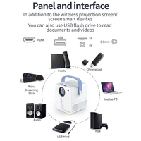 Q96 E300 projecteur intelligent Android 9.0 WIFI 4K vidéo projecteur 120ANSI Lumens BT HIFI miroir écran projecteur