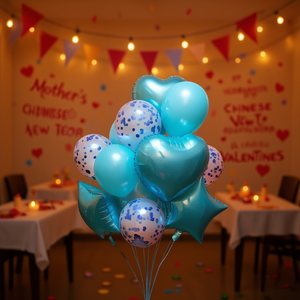 Ramo de Globos de Látex con Forma de Corazón, Decoración para el Día de la Madre, Uso para Adultos - Product Image 2