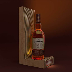 DSP Vietnam Factory Customized LOGO Wooden for Champagne Wine LED Bottle Presenter Glorifier Display <b>Beverage</b> <b>Serving</b> <b>Sets</b> - Product Image 2