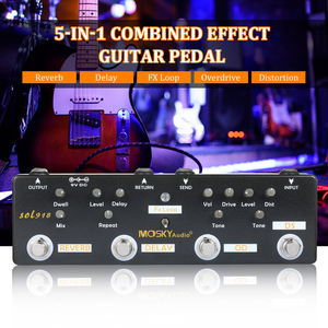 Pédale Multi-Effets MOSKY Audio SOL918 5-en-1, Pédalier de Guitare Combiné True Bypass, Produit Multi-en-un pour Guitare, <span class=keywords><strong>Basse</strong></span>, et Électro-acoustique - Product Image 6