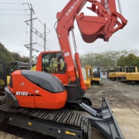 Excavadora de Segunda Mano en Stock, Envío Rápido, Compatible con KUBOTA KX183-3 para Venta al por Mayor Global y Uso en Construcción Mediana
