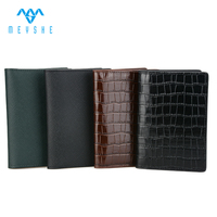Portefeuille porte-cartes élégant de luxe en cuir véritable de haute qualité pour passeport cartes de crédit Documents Logo personnalisé
