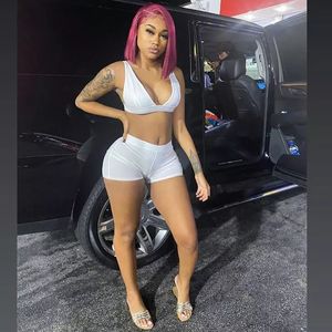 Summer Yoga Gym rose 2peice Set Outfits for Woman Black Two Piece Set Crop Top Short 2 Piece Set Tracksuit Wholesale - Product Image 4