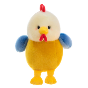 Peluche de Pollo Realista de Pelo Largo con Plumas Coloridas y Peineta Roja para Decoración del Hogar con Temática de Granja - Product Image 2