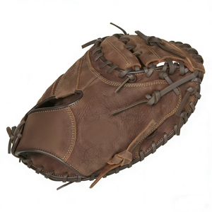 Guante de Béisbol Profesional de Cuero Genuino con Palma Reforzada de 32 Pulgadas para Competencia de Béisbol Estándar de la MLB, Listo para Usar - Product Image 3