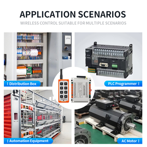 Tùy chỉnh điều khiển công nghiệp 433Mhz Thiết bị nâng cửa động cơ thiết lập không dây <span class=keywords><strong>RF</strong></span> điều khiển từ xa ekectric chuyển đổi - Product Image 2
