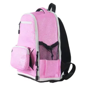 Colore personalizzato sparkle zaino di corsa di modo zaino sacchetto di scuola della ragazza