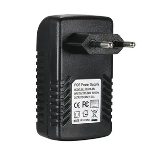 Kompatibel dengan T IEEE802.3af untuk Kamera IP POE Injector Ethernet Adaptor Power Supply