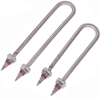 Chauffe-eau immergé en forme de U 2KW 3KW 4KW en acier inoxydable pour réservoir d'eau et cuve de fermentation