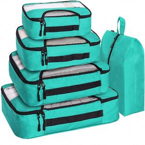 Meilleures ventes d'usine BSCI : Ensemble de 5 cubes de rangement respirants pour voyages - Product Image 6