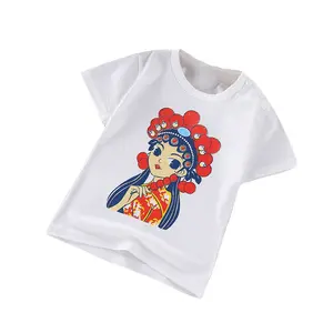 Trẻ Em Của Ngắn Tay T-Shirt Cotton Thương Mại Nước Ngoài Trẻ Em Của Quần Áo Bán Buôn Mùa Hè Nửa Tay Cô Gái Chàng Trai Jacke