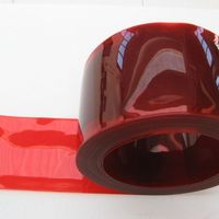 Vente chaude Rideau en PVC transparent rouge Rideau de soudage en PVC ESD