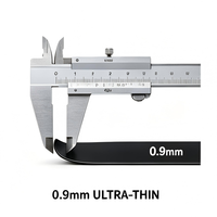 Câble d'extension plat ultra-fin NBTOP 0,9 mm pour ordinateur sous tapis/entre les portes, câble d'alimentation anti-accroc pour une sécurité accrue