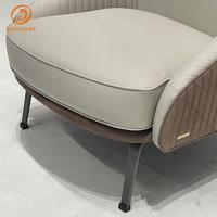 Chaise de luxe en velours au design moderne avec dossier haut Fauteuil de salon Salon de détente Lecture Chaise de loisirs de style italien