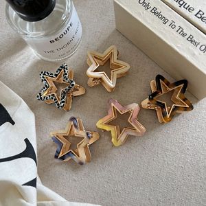 Pince à cheveux tendance personnalisée antidérapante pour femmes et filles, pince à cheveux en métal ajourée en forme d'étoile - Product Image 3