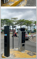 Système tout-en-un de station de recharge pour véhicules électriques avec barrière de stationnement ANPR et reconnaissance automatique des plaques d'immatriculation pour l'accès des véhicules