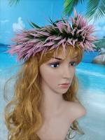Nouveau bandeau d'herbe artificielle de printemps mince Haku KN-hk046-2 Aloha Hula, célébration de la danse, couronne florale, guirlande, couvre-chef