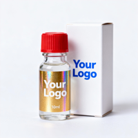 Yağ Geçirmez Şişe Etiketi Su Geçirmez Vinil 5ml 10ml Ambalaj Premium Cam Hologram Yapışkanlı Etiket Baskı Su Geçirmez