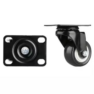 Roulettes légères pour bureau, chariot de gym, meubles de salon, 1,5/2/2,5/3 pouces, petites roulettes pivotantes modernes en PVC avec frein - Product Image 5