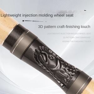 Canne à pêche Demon <span class=keywords><strong>Hunter</strong></span> Magic <span class=keywords><strong>Shadow</strong></span> Upgrade Full Fuji Guide Ring O Cork Carbon Micro Horse Mouth, modèle Road Asian, 2 brins, souple - Product Image 2