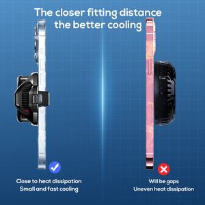 อุปกรณ์ระบายความร้อนโทรศัพท์มือถือ MEMO DL22 สำหรับไลฟ์สด พร้อมรูสำหรับติดตั้ง - Product Image 4