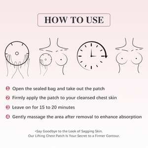 Tプライベートラベルコラーゲンパッチ乳房拡大ファーミングパッド天然乳房成長強化カップサイズ & ハリ - Product Image 5