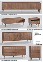 Atunus Table basse carrée nordique en bois massif style campagnard américain salon maison style industriel rétro Table carrée