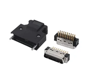 Conector do servo motor MDR 36Pin, macho SCSI 36Pin, plugue MDR 36P, conector SM 36Pin, 3M 36P 10336-52A0-008,10136-3000PE,10136-3000PC