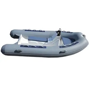 Usine Double coque en fibre de verre voile RIB 330 bateau Hypalon gonflable vitesse dériveur pêche RIB bateau avec remorque