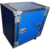 Flight case en aluminium 10U pour ampli, rack DJ avec roulettes pour équipement audio