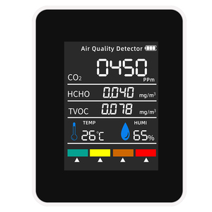 เครื่องวัดก๊าซ Hedao ALB17 มัลติฟังก์ชั่น 5 in 1 สำหรับวัดฟอร์มาลดีไฮด์ HCHO สารประกอบอินทรีย์ระเหยง่าย (TVOC) และก๊าซคาร์บอนไดออกไซด์ (CO2) - Product Image 2
