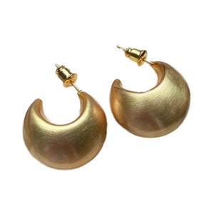 Orecchini femminili in metallo opaco con temperamento Joker esagerato Design del processo di trafilatura - Product Image 4