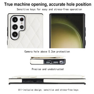 Funda de Piel Sintética con Ranuras para Tarjetas de Crédito, Anillo de Soporte y Función de Cartera para <span class=keywords><strong>Samsung</strong></span> S25 Plus S24 Ultra - Product Image 2