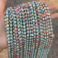 Perles plates irrégulières en pierres précieuses naturelles mélangées de 6 mm, perles intercalaires en forme de pièce de monnaie gonflée pour la fabrication de bijoux DIY en gros