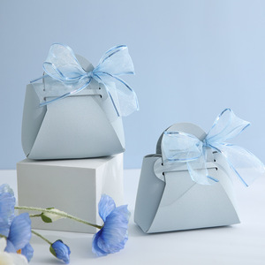 Wholesale Mini <b>Clutch</b> <b>Bags</b> Leather Gift <b>Bags</b> for Weddings Hand-Held Candy <b>Bag</b> with Ribbon Elegant and New Design for Guests - Product Image 3