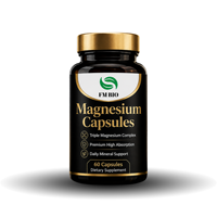 Capsules de magnésium en marque privée, complément de glycinate de magnésium de qualité supérieure, fabricant OEM ODM, usine de capsules de magnésium