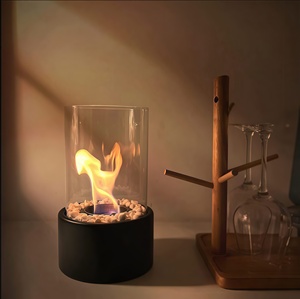 Chimenea moderna de etanol con combustible de bioetanol sin humo, sin chimenea, para decoración de sala de estar en casa, villa u hotel. - Product Image 1