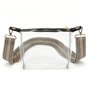 Bolso Bandolera Transparente de PVC Personalizado al por Mayor para Mujer, Bolso de Hombro para Viajes Diarios, Aprobado para Conciertos y Estadios - Product Image 1
