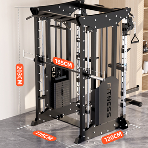 Equipo de Gimnasio Comercial, Máquina de Entrenamiento Integral con Cables Cruzados, Soporte Multifuncional para Sentadillas Smith - Product Image 2