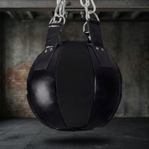Saco de Boxeo de Cuero Vacuno Personalizado de 14 Pulgadas, Titan Strike Bag para Entrenamiento de Boxeo y Desarrollo de Reflejos - Product Image 2