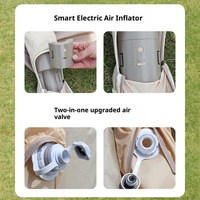 Tente gonflable de camping extérieur à installation en un clic, 3-4 personnes, imperméable, anti-UV, en tissu Oxford, colonne d'air TPU, trois saisons, simple