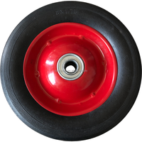 Fabricant anti-crevaison petit 8 ''8*1.75 avec jante en métal Dolly Mover Garden Trailer Farm Wagon Cart Solid Rubber Powder Wheel