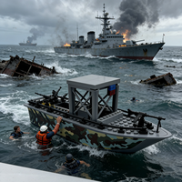 Bateau de patrouille militaire en blocs de construction, figurines miniatures de l'armée et de la marine, collection de cadeaux éducatifs STEM, pour enfants amateurs de loisirs de 6 à 12 ans