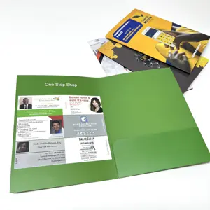 Promotionele Fancy A4 Bedrijfskantoor Bedrijfsdocument Boekrapport Papieren Dossier Presentatiemap