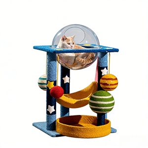 Arredo per animali domestici all'ingrosso ecologico: Albero da arrampicata con sisal, casetta e torre tiragraffi per gatti e gattini - Product Image 3