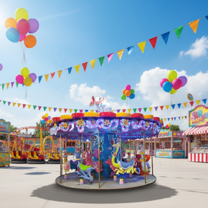 Giostre Portatili per Parchi Divertimento Interni ed Esterni, Carosello Musicale su Rimorchio in Vendita - Product Image 6