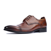 Chaussures de luxe en cuir noir pour hommes, faites main, accessoires formels, pour le travail de mariage, élégantes et italiennes, faites en chine, prix d'usine, nouvelle collection
